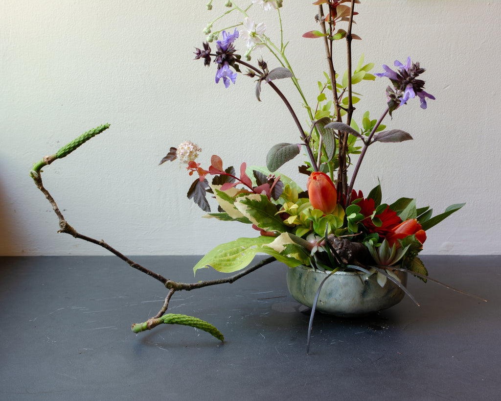 6-27-26_Flower Arranging Class in Wood-Ash glaze Vessels