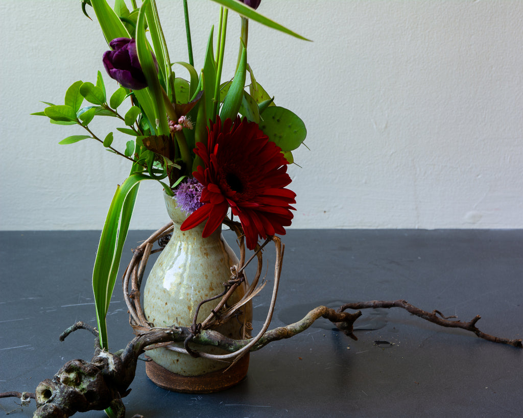 6-27-26_Flower Arranging Class in Wood-Ash glaze Vessels