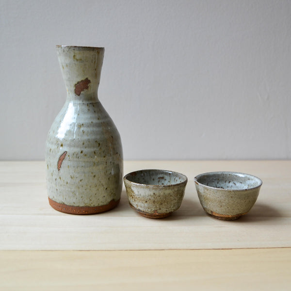 Sake Set Wood-Ash Glaze Collection - Glacier