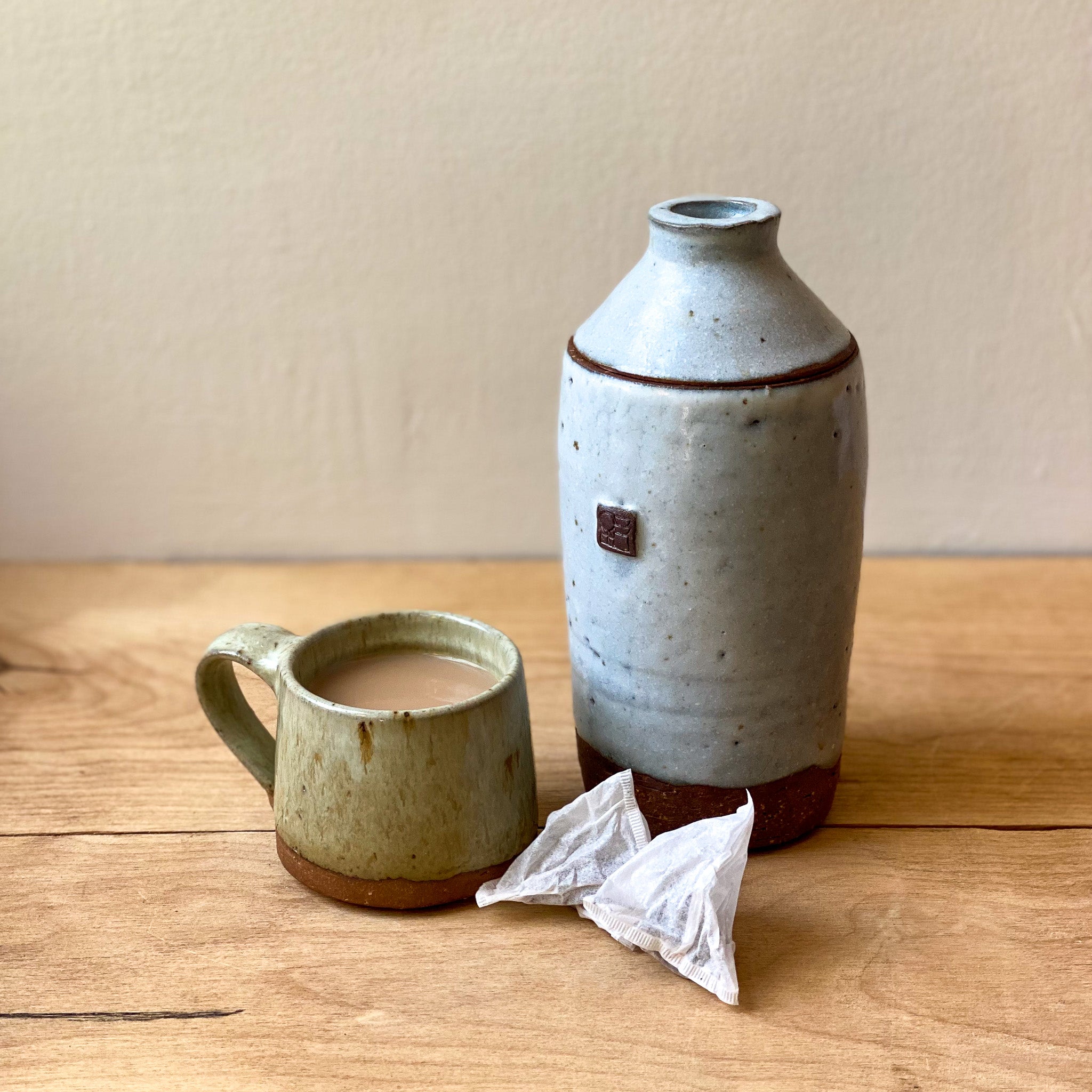 Tall Container with Lid Glacier glaze image 0