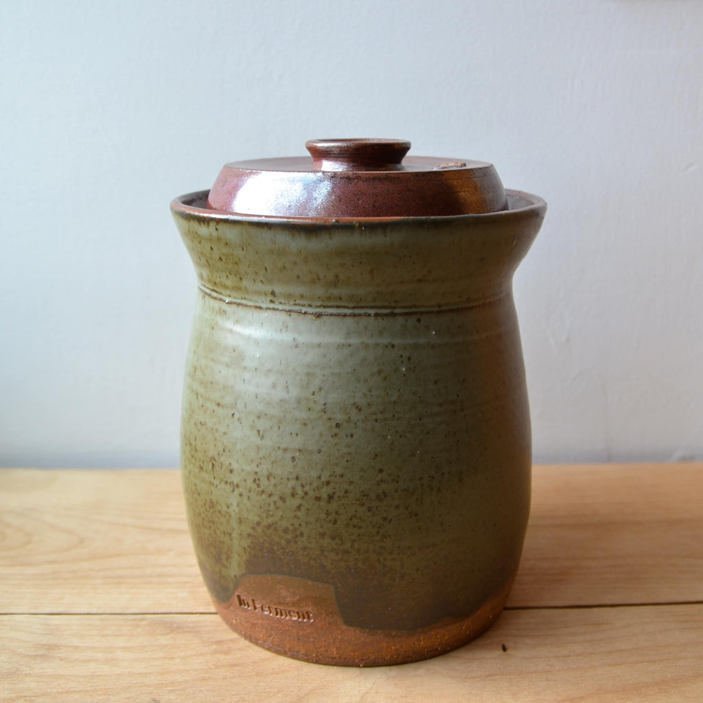 1.5 Gallon Ceramic Fermenting Crock - Pacific Green image