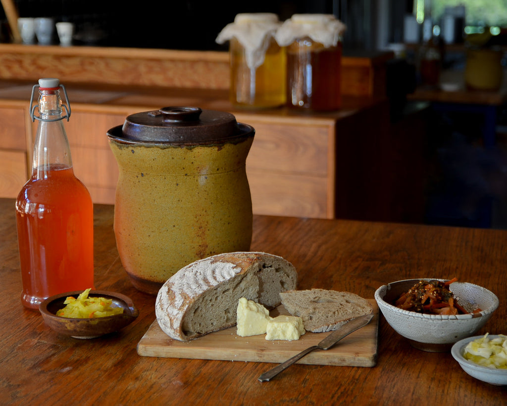 inFerment sourdough bread, fermented drinks, kimchi and sauerkraut
