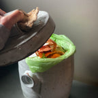Ceramic Compost Jar with Charcoal bag